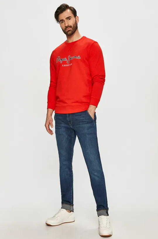 Pepe Jeans - Bluza George czerwony