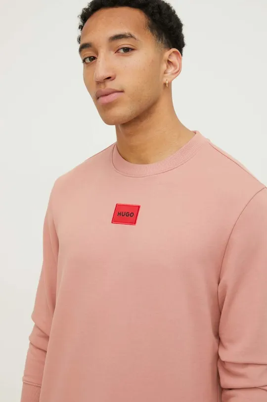 ροζ Βαμβακερή μπλούζα HUGO