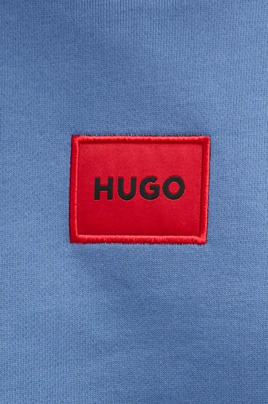 Хлопковая кофта HUGO 50447964 голубой
