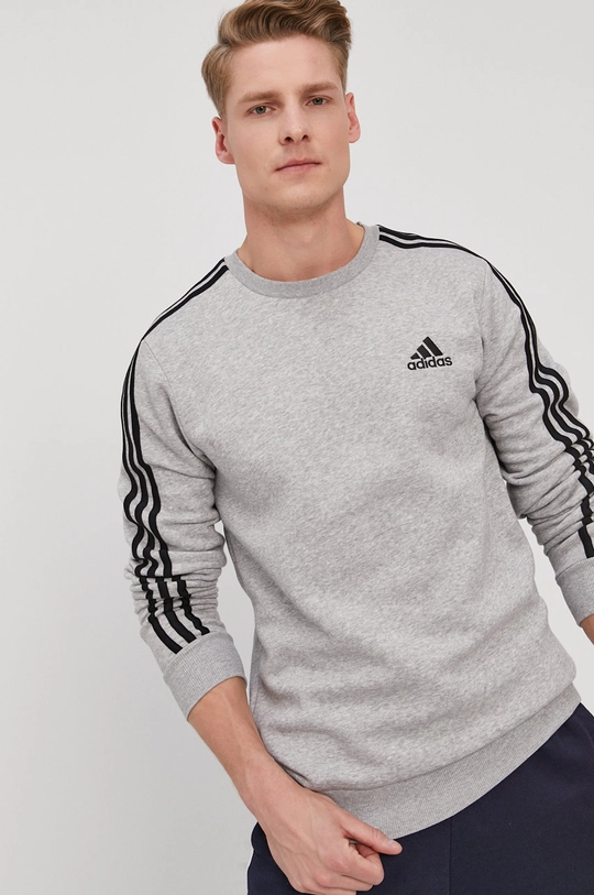 siva Bluza adidas Moški