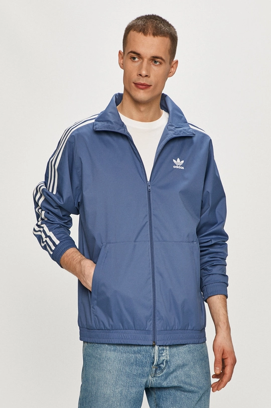 fialová adidas Originals - Mikina GN3536 Pánsky