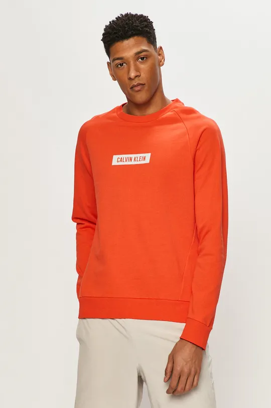 оранжевый Calvin Klein Performance - Хлопковая кофта Мужской
