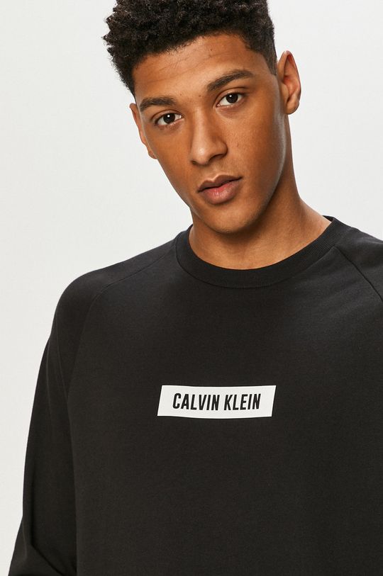 черен Calvin Klein Performance - Памучен суичър
