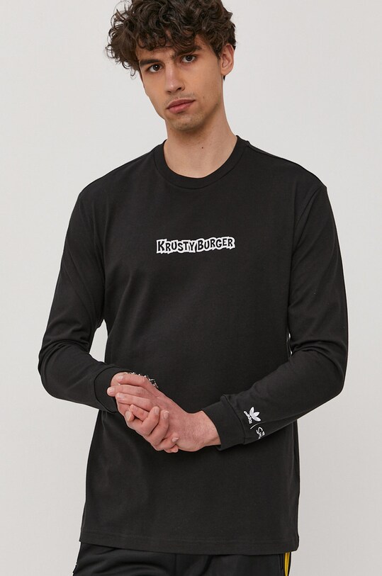 adidas Originals Bluza bawełniana HA5819, męska kolor czarny z nadrukiem |  Answear.com