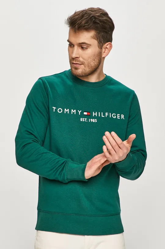 zielony Tommy Hilfiger - Bluza Męski