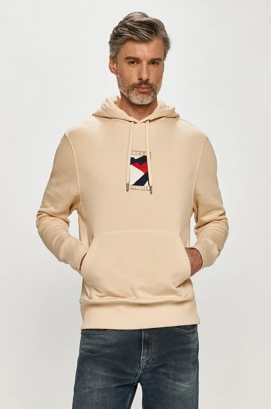 beżowy Tommy Hilfiger - Bluza Męski