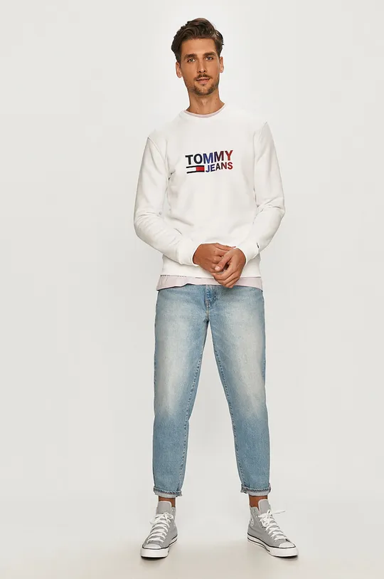 Mikina Tommy Jeans biela