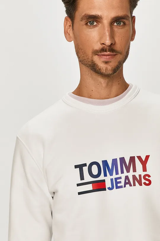 biały Tommy Jeans Bluza DM0DM10202.4891