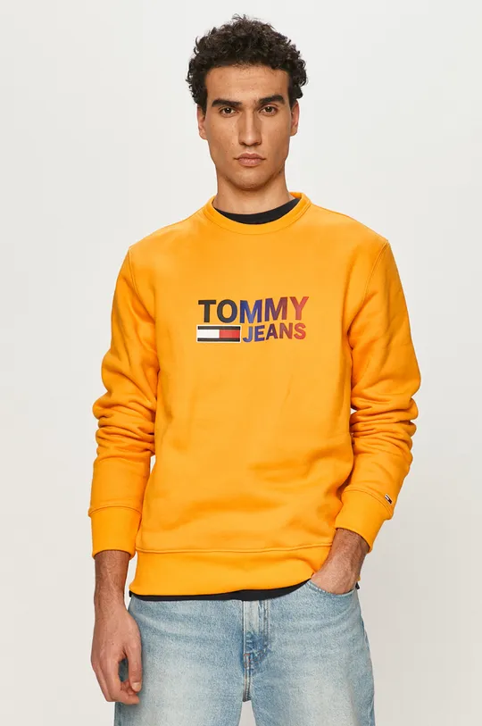 πορτοκαλί Μπλούζα Tommy Jeans Ανδρικά