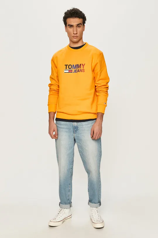 Tommy Jeans Bluza DM0DM10202.4891 pomarańczowy