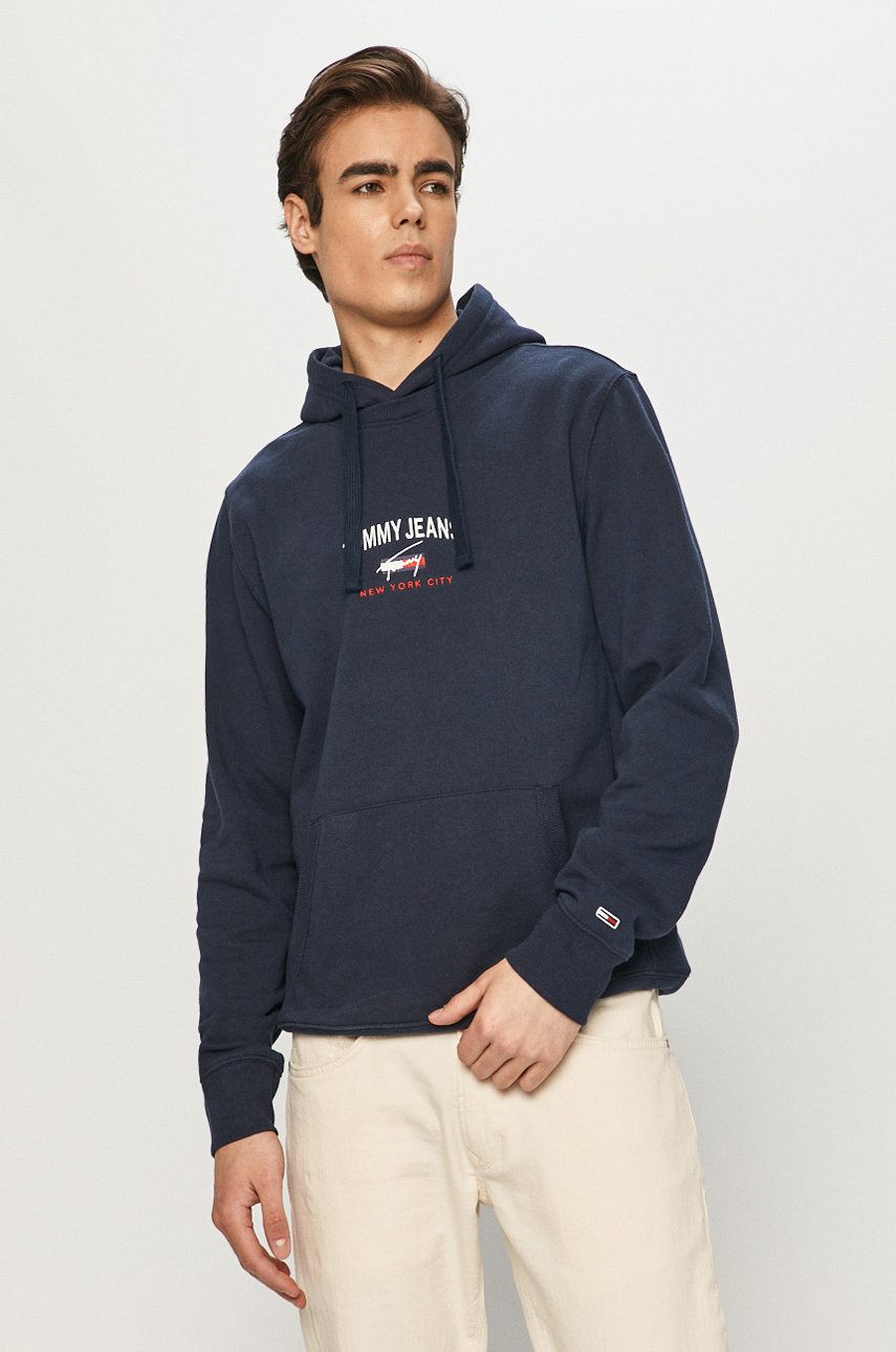 námořnická modř Tommy Jeans - Mikina Pánský