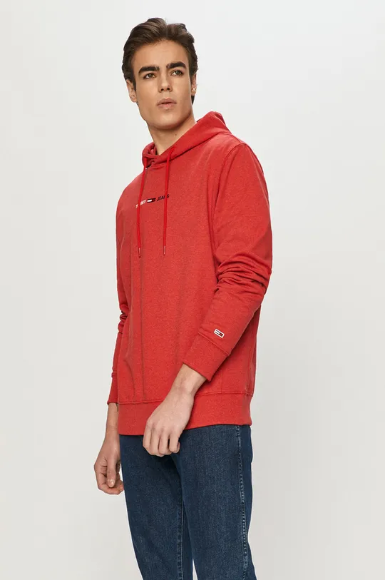 czerwony Tommy Jeans - Bluza DM0DM10190.4891 Męski