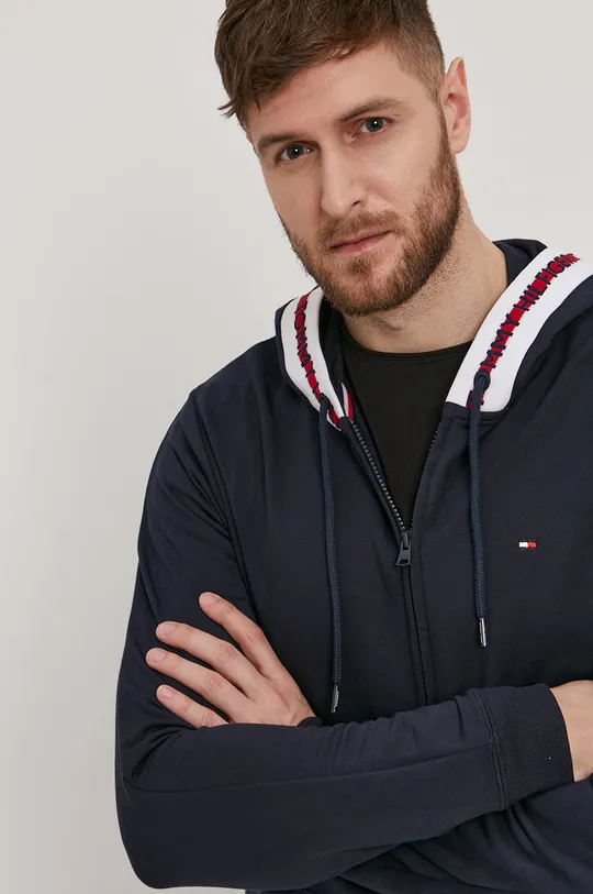 granatowy Tommy Hilfiger Bluza Męski