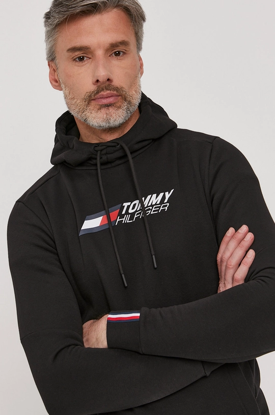 czarny Tommy Hilfiger Bluza Męski