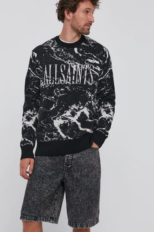 czarny AllSaints Sweter