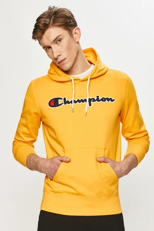 żółty Champion - Bluza bawełniana 214183 Męski