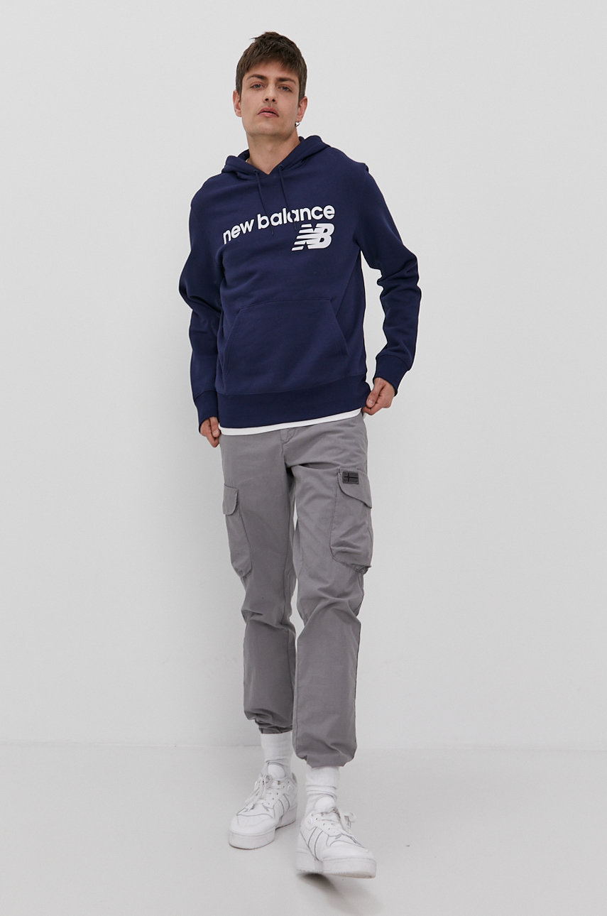 New Balance Bluza MT03910PGM granatowy