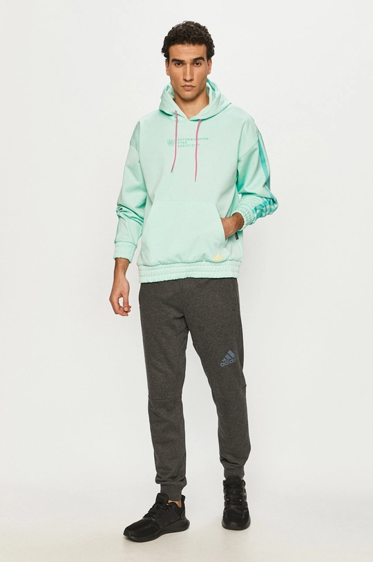 Кофта adidas Performance бирюзовый