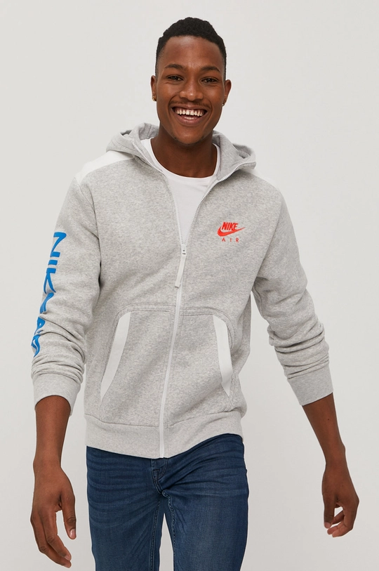 szary Nike Sportswear Bluza Męski