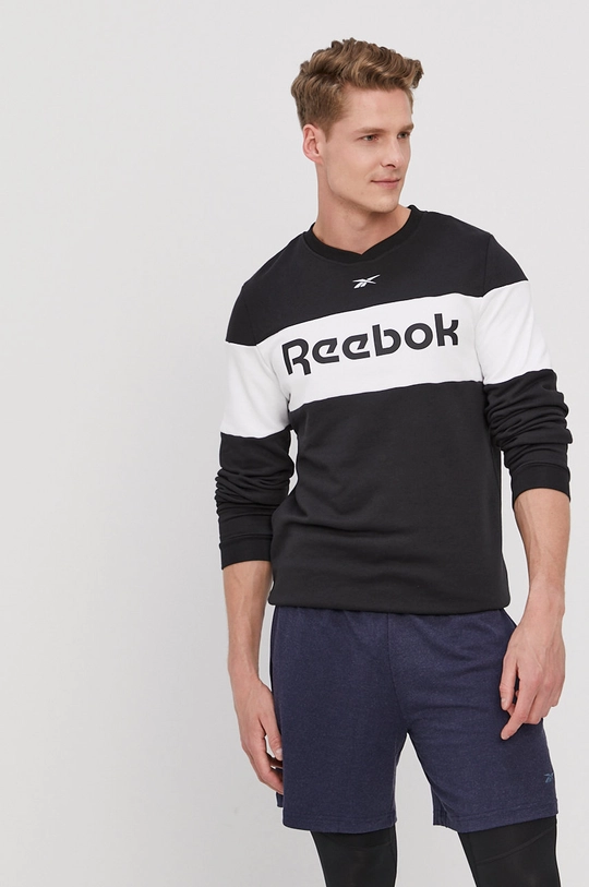 čierna Mikina Reebok GJ0133 Pánsky