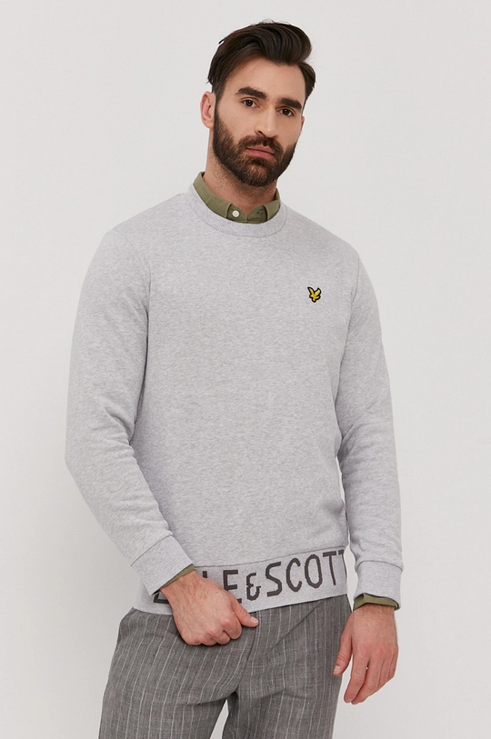 szary Lyle & Scott Bluza Męski