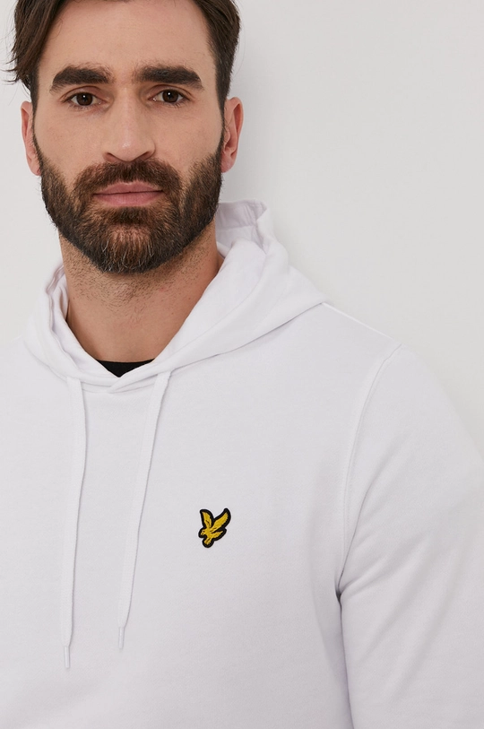 biela Bavlnená mikina Lyle & Scott