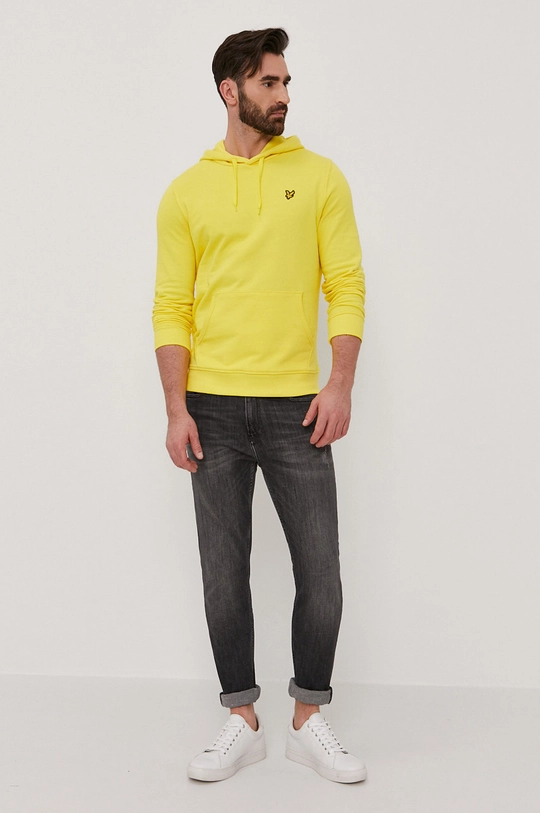 Lyle & Scott Bluza bawełniana żółty