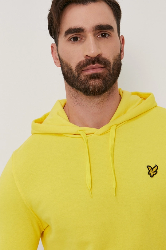 żółty Lyle & Scott Bluza bawełniana