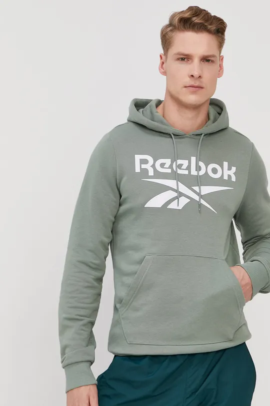 zelená Mikina Reebok GI8507 Pánsky