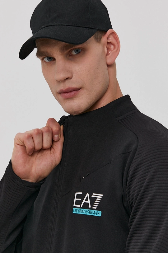 fekete EA7 Emporio Armani felső