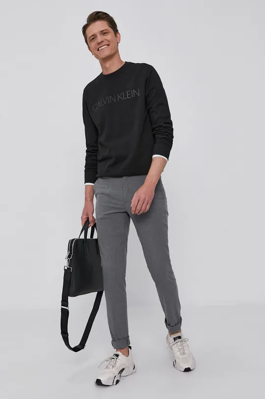 Calvin Klein Bluza bawełniana czarny