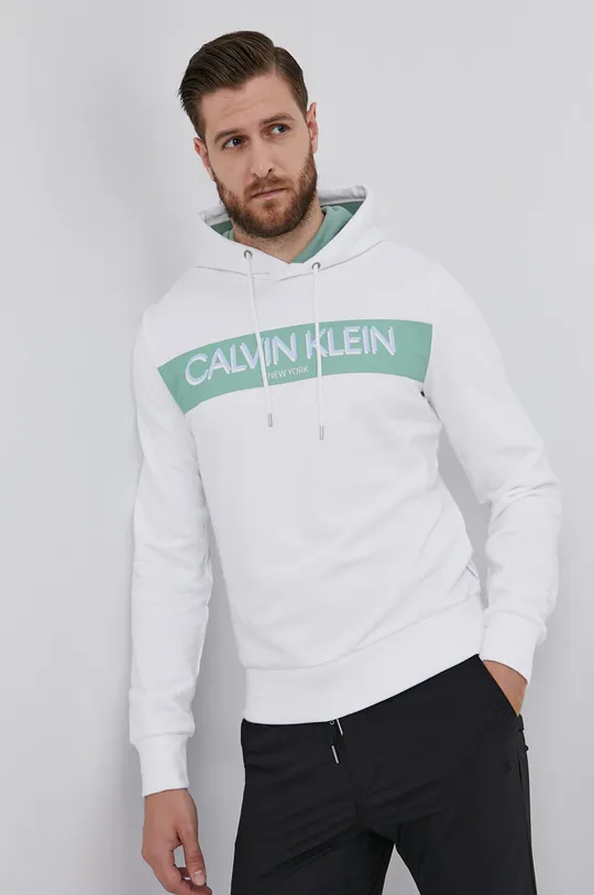 белый Хлопковая кофта Calvin Klein Мужской