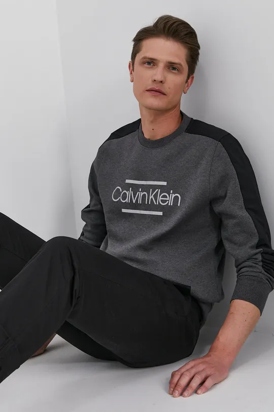 szary Calvin Klein Bluza