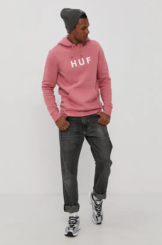 HUF Bluza różowy