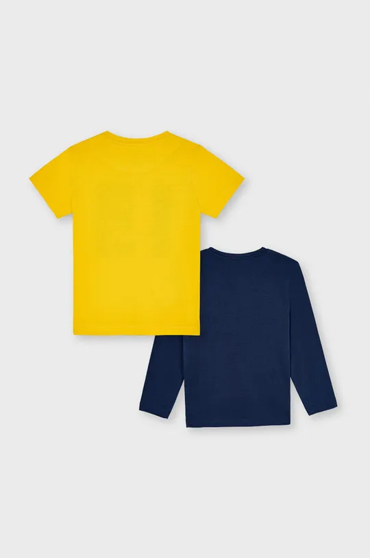 Mayoral - Zestaw - longsleeve i T-shirt dziecięcy pomarańczowy