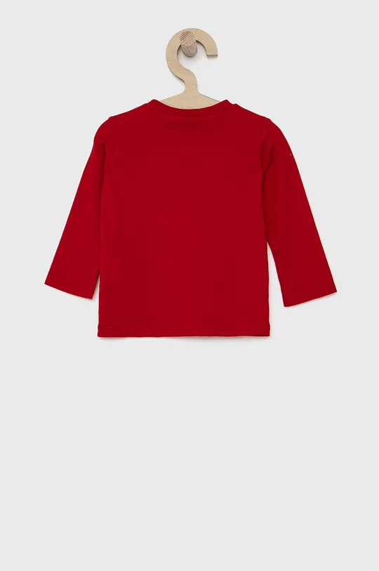 Detské tričko s dlhým rukávom United Colors of Benetton červená