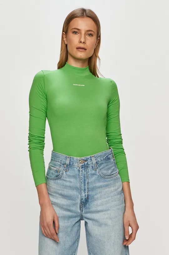 zielony Calvin Klein Jeans - body J20J216345.4891 Damski