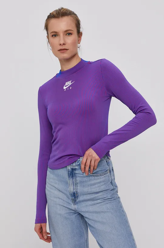 фіолетовий Nike Sportswear - Лонгслів Жіночий