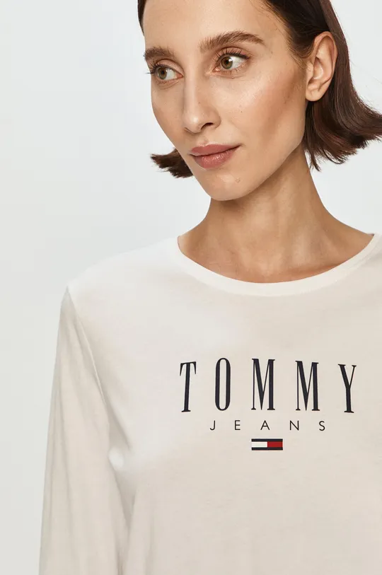 білий Tommy Jeans - Лонгслів