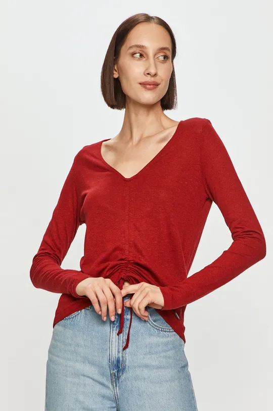 červená Pepe Jeans - Tričko s dlhým rukávom Claire