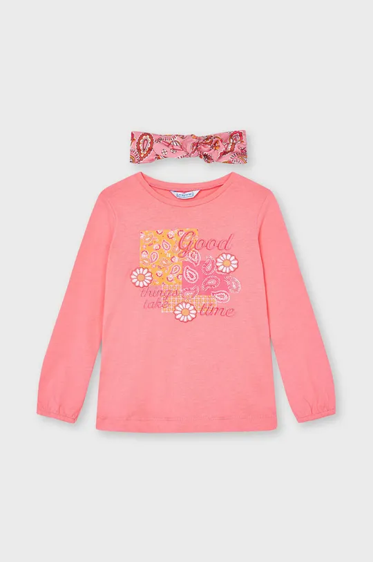 ružová Mayoral - Detské tričko s dlhým rukávom Dievčenský