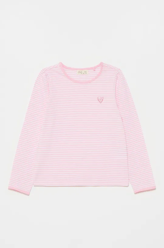 ružová OVS - Detské tričko s dlhým rukávom Dievčenský