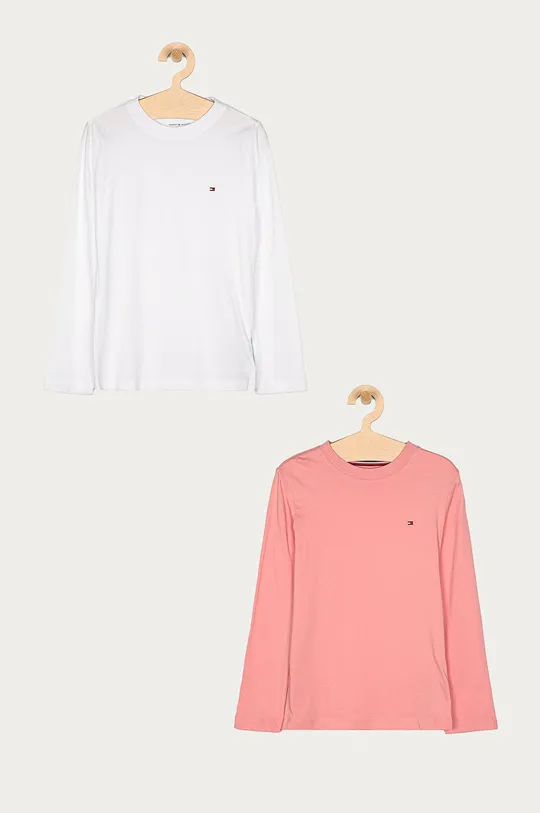 roza Tommy Hilfiger - Dječja majica dugih rukava  128-164 cm (2-pack) Za djevojčice