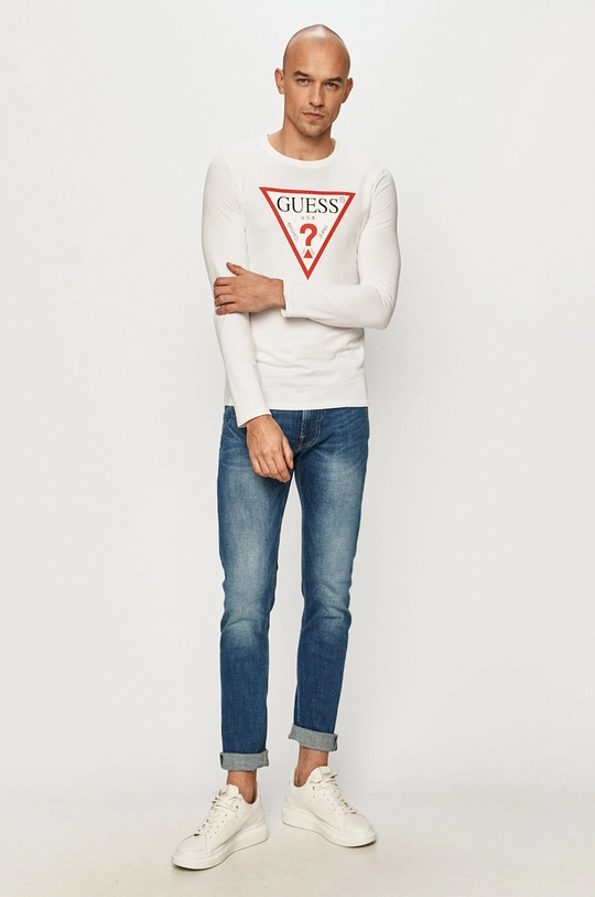 Guess - Longsleeve λευκό