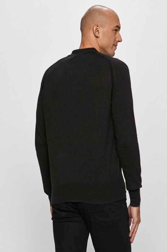 AllSaints - Sweter HARLEN LS POLO 92 % Bawełna, 5 % Wełna, 3 % Wiskoza