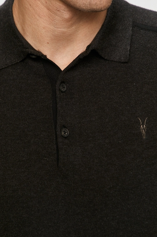 AllSaints - Sweter HARLEN LS POLO Męski