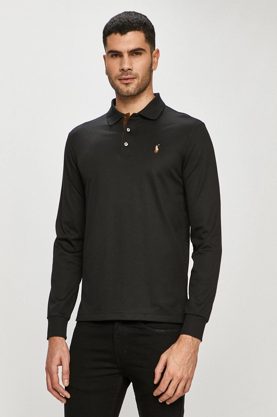 czarny Polo Ralph Lauren - Longsleeve 710721148008 Męski