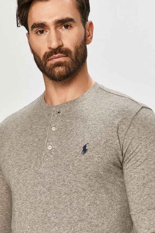 szary Polo Ralph Lauren - Longsleeve 710790058004