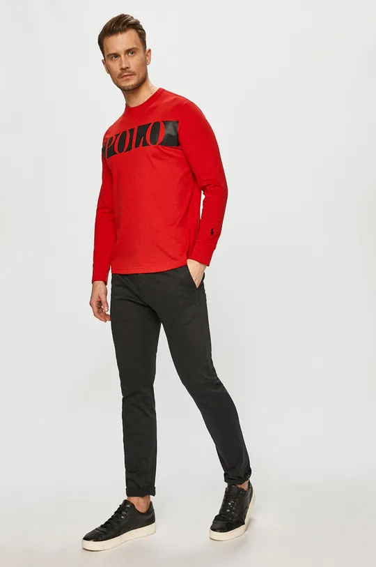 Polo Ralph Lauren - Tričko s dlhým rukávom červená