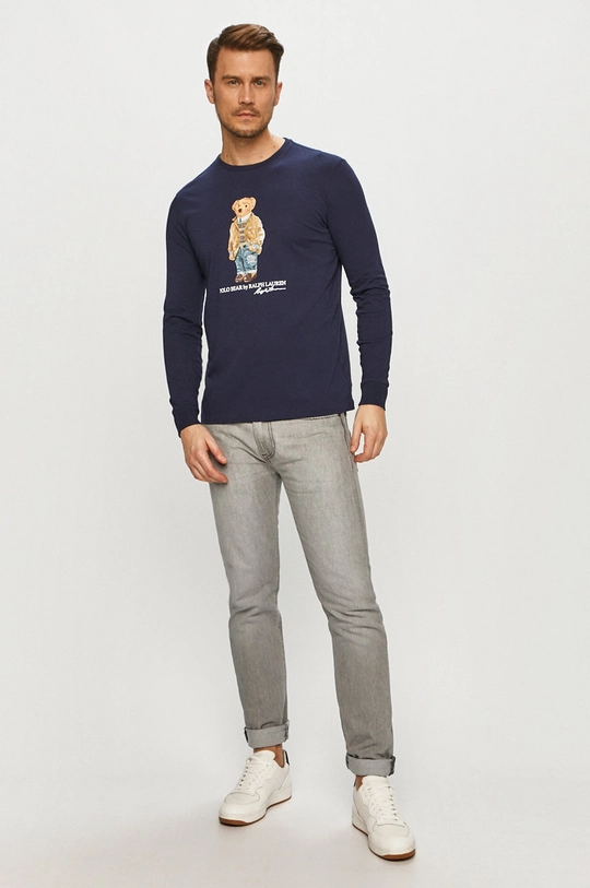 Polo Ralph Lauren - Longsleeve 710828276001 granatowy